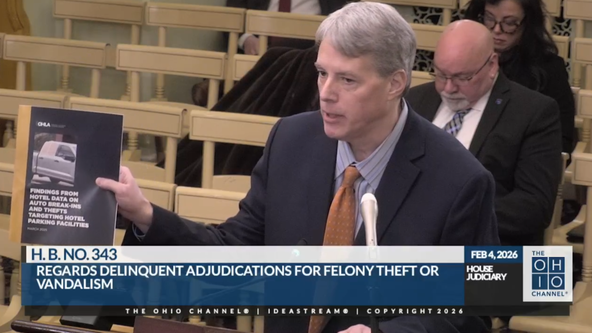 OHLA Testimony: Support Legislation to Address Repeat Juvenile Felony Offenders